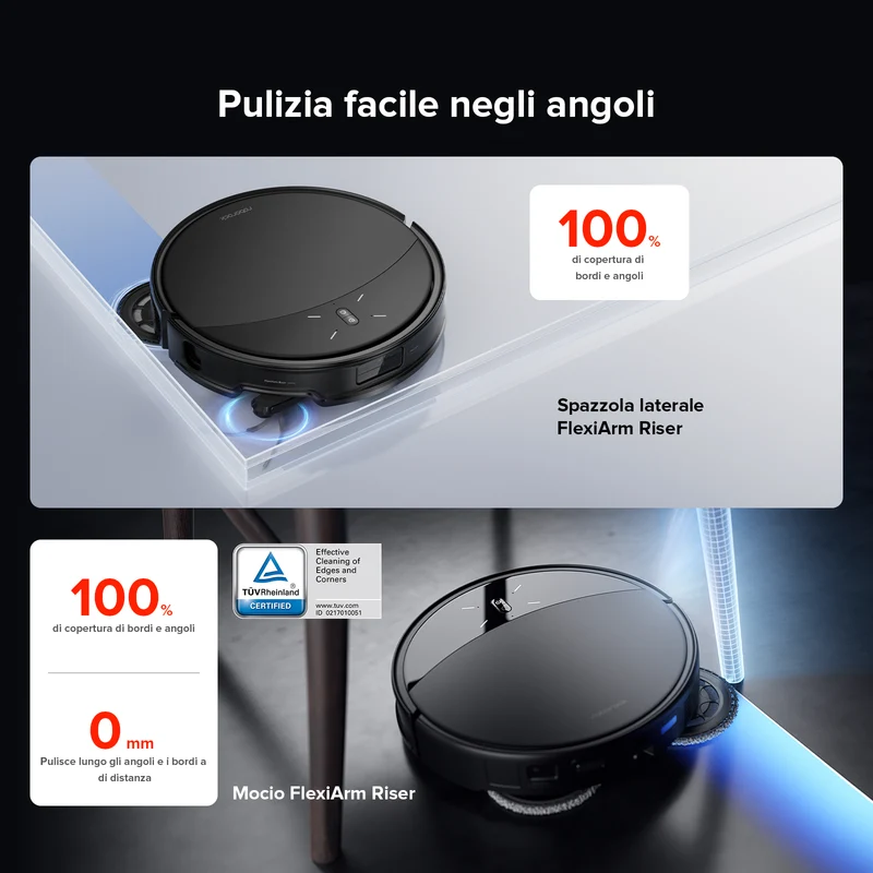 Roborock Saros 10R RDS Robot Aspirapolvere con Sistema di Ricarica e Scarico