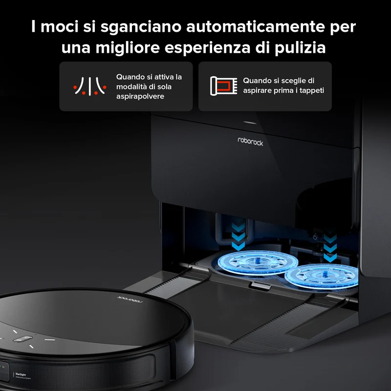 Roborock-Saros 10R Set Robot aspirapolvere con stazione multifunzionale 4.0