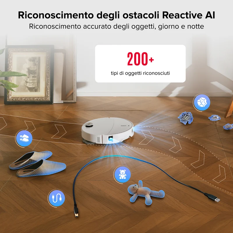 Roborock Qrevo Curv 2 Pro Robot Aspirapolvere con stazione multifunzionale 3.0