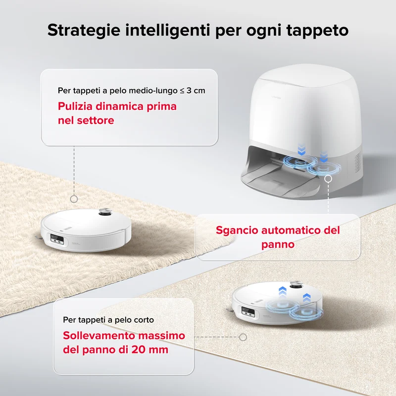Roborock Qrevo Curv 2 Pro Robot Aspirapolvere con stazione multifunzionale 3.0