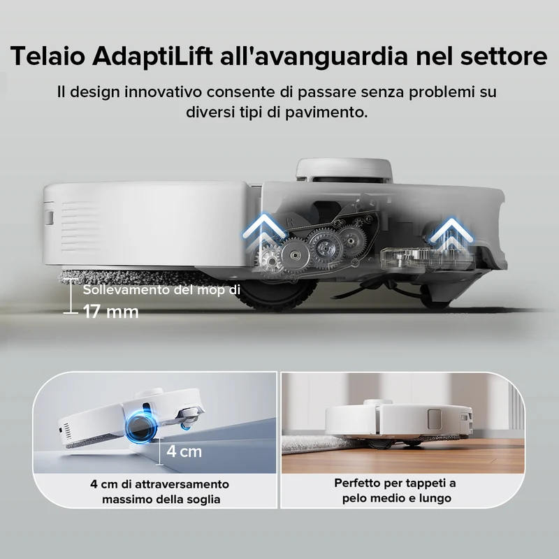 Roborock-Qrevo Edge robot aspirapolvere con stazione multifunzionale 3.0 – Upgrade del Qrevo Master