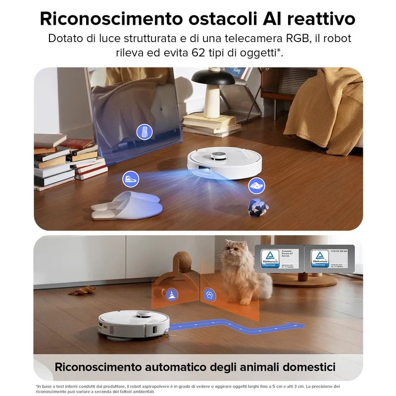 Roborock-Qrevo Edge robot aspirapolvere con stazione multifunzionale 3.0 – Upgrade del Qrevo Master