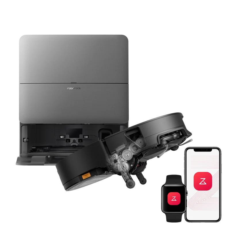 Robot Aspirapolvere Roborock Saros 20 Sonic con la nuovissima stazione di ricarica RockDock®