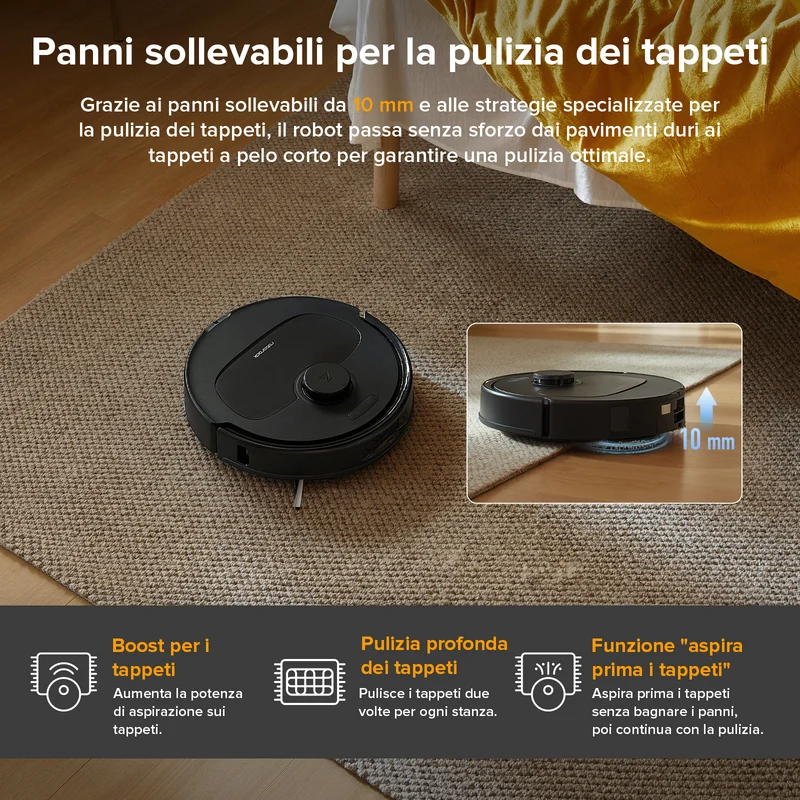 Roborock-QV 35A Set Robot Aspirapolvere – Upgrade del Qrevo S