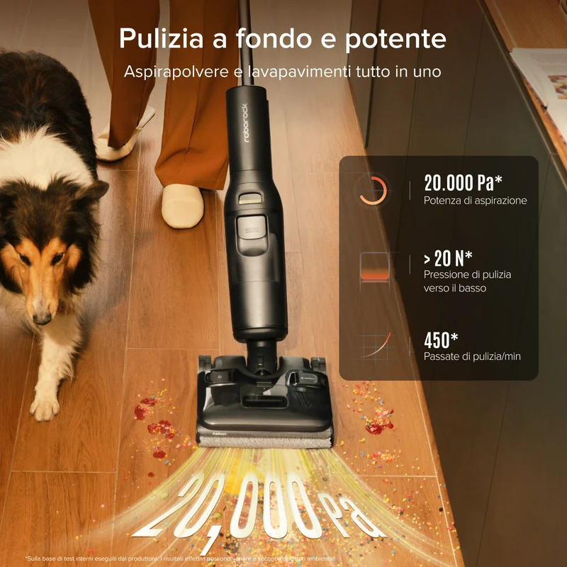 Roborock F25 ACE Combo 5-in-1 aspirapolvere per umido e secco