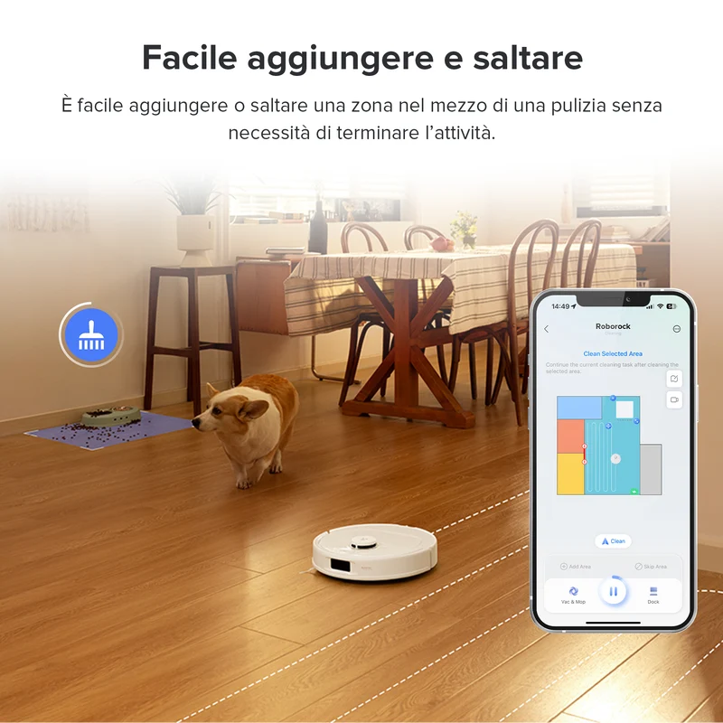 Robot aspirapolvere Roborock Qrevo Pro con stazione multifunzionale 2.0