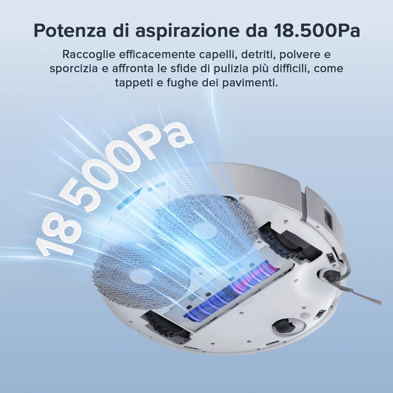 Roborock Qrevo Curv S5X robot aspirapolvere con stazione multifunzionale 3.0