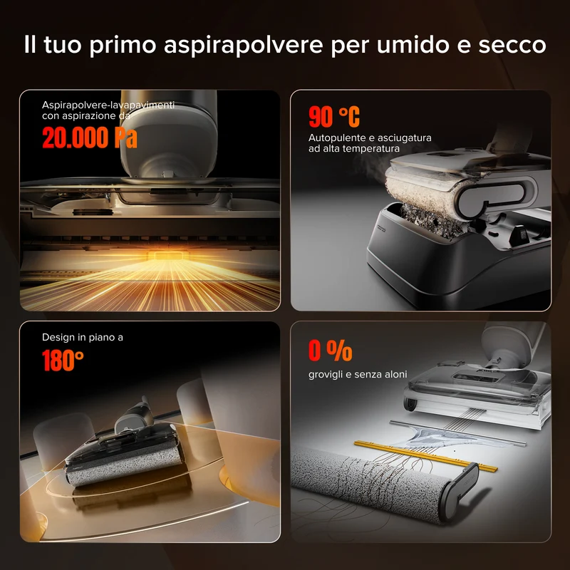 Roborock F25 RT aspirapolvere per umido e secco