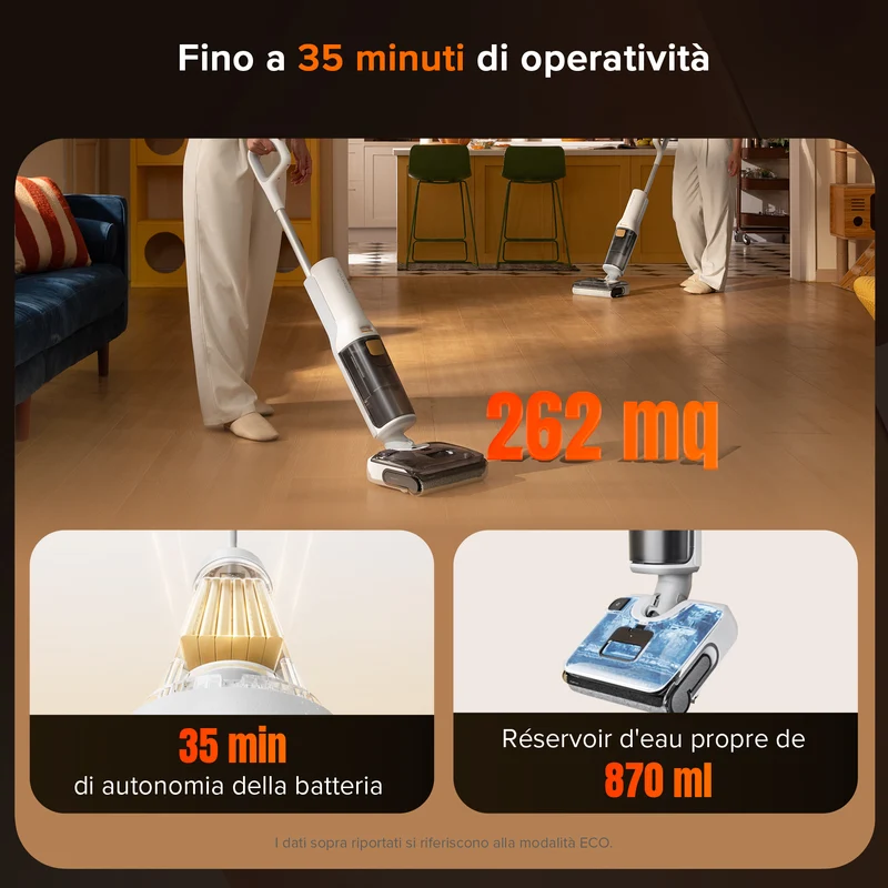 Roborock F25 RT aspirapolvere per umido e secco