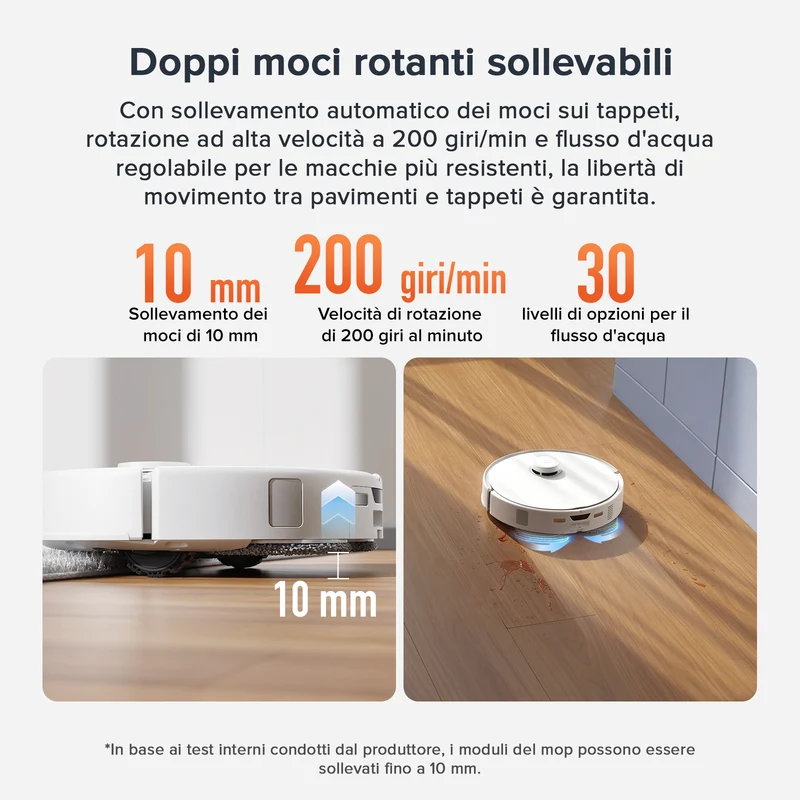 Roborock Qrevo Curv S5X Set robot aspirapolvere con stazione multifunzionale 3.0