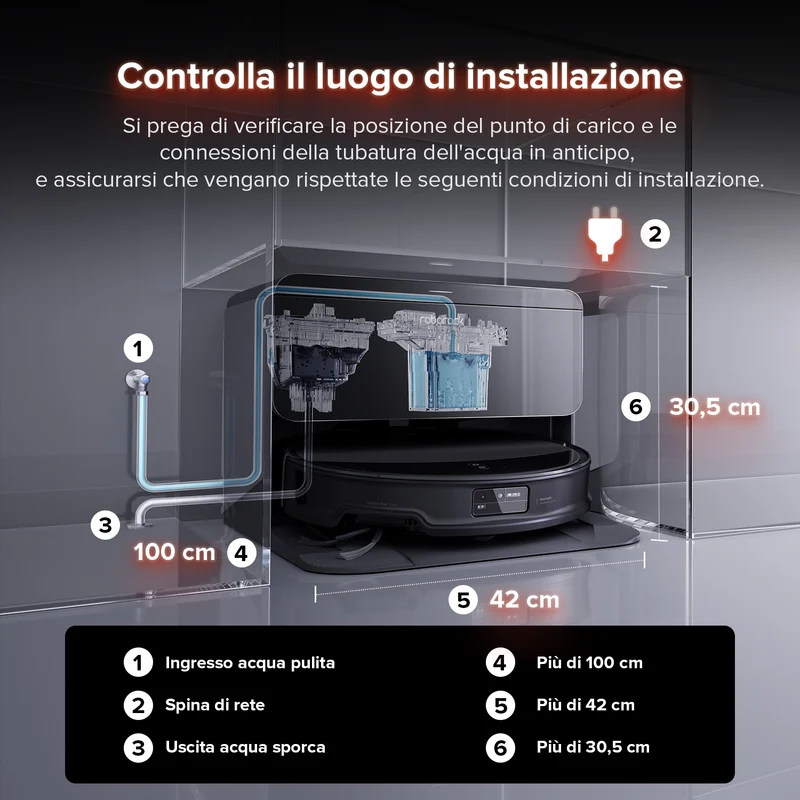 Roborock Saros 10R RDS Robot Aspirapolvere con Sistema di Ricarica e Scarico
