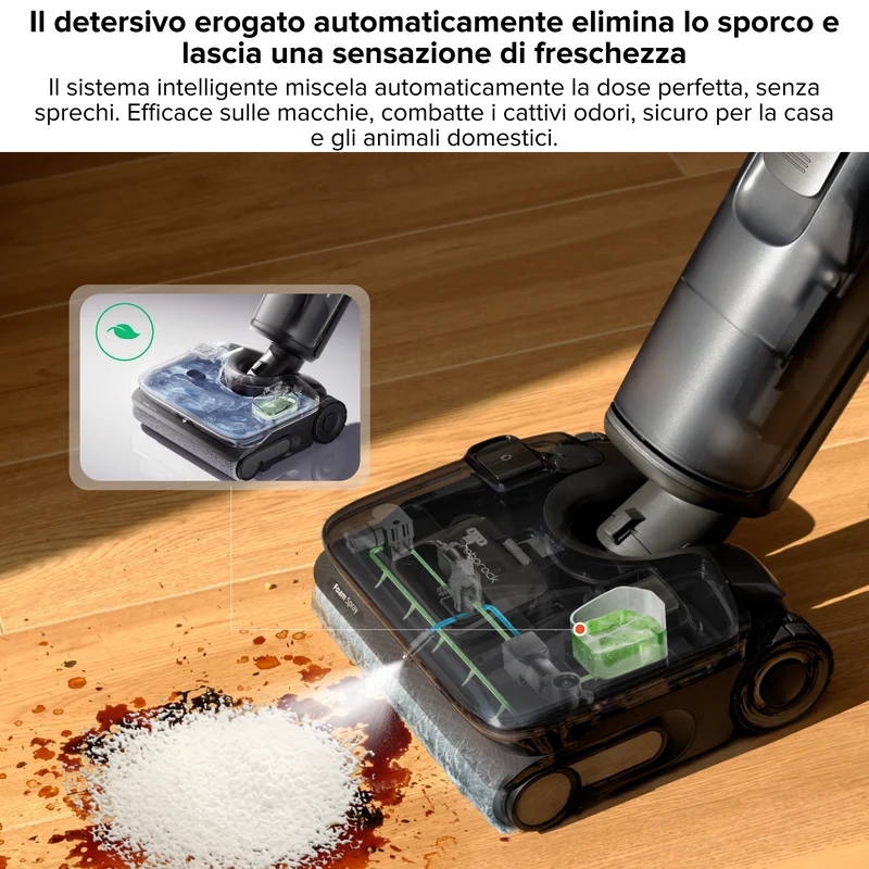 Aspirapolvere Roborock F25 ACE Pro per umido e secco con tecnologia di pulizia JetFoaming™