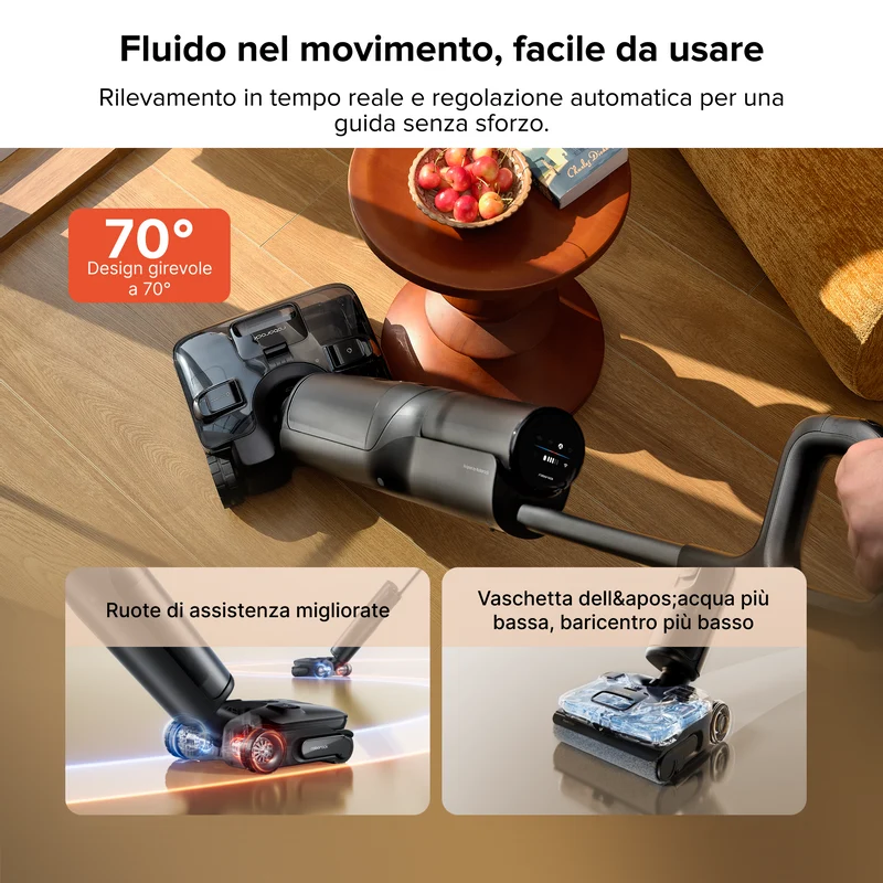 Aspirapolvere Roborock F25 ACE Pro per umido e secco con tecnologia di pulizia JetFoaming™