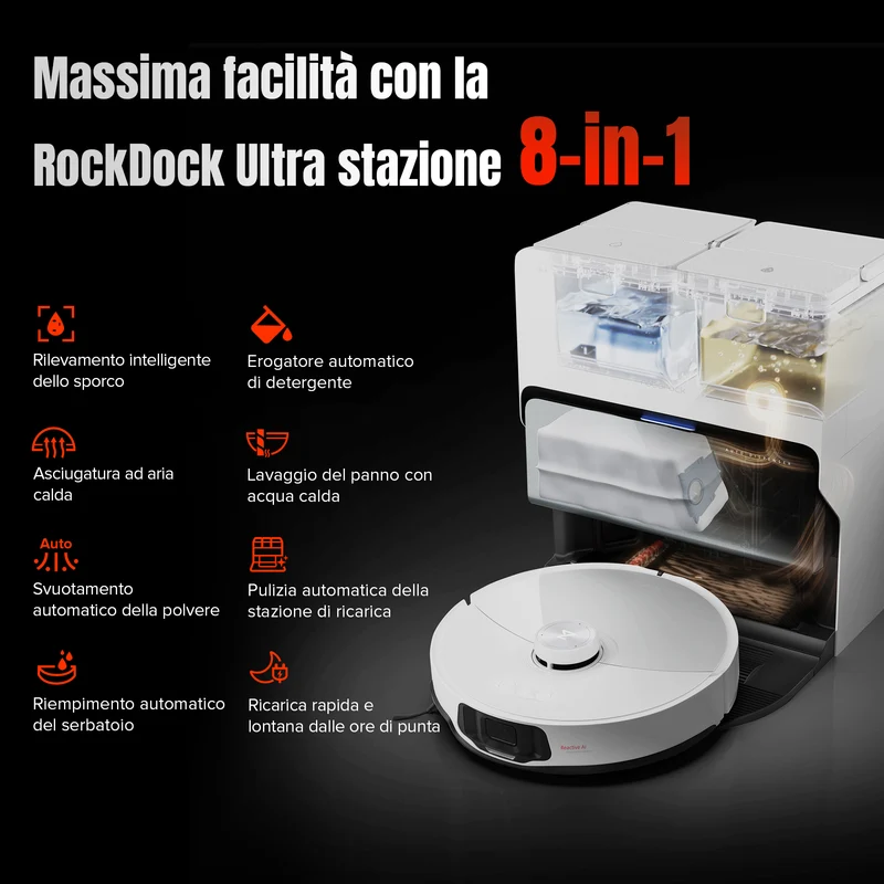 Roborock S8 MaxV Ultra Ricondizionato – 90% come nuovo