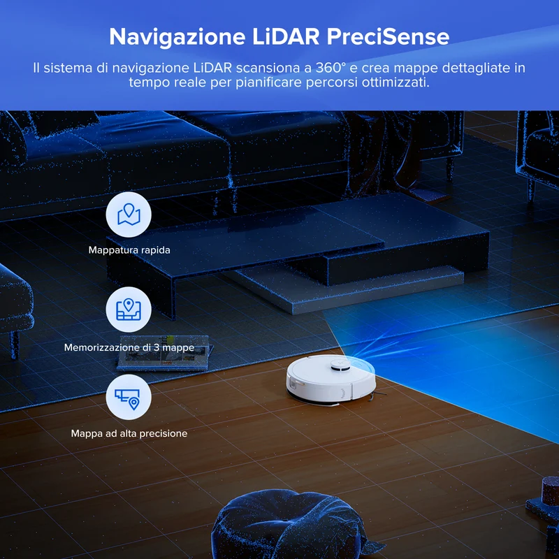 Roborock Q7 L5+ Robot Aspirapolvere – Upgrade del Q7 Max+