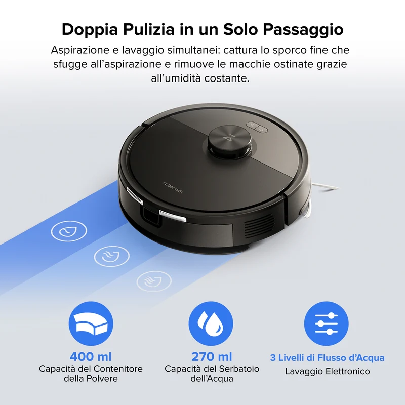 1- Roborock Q7 L5 robot aspirapolvere