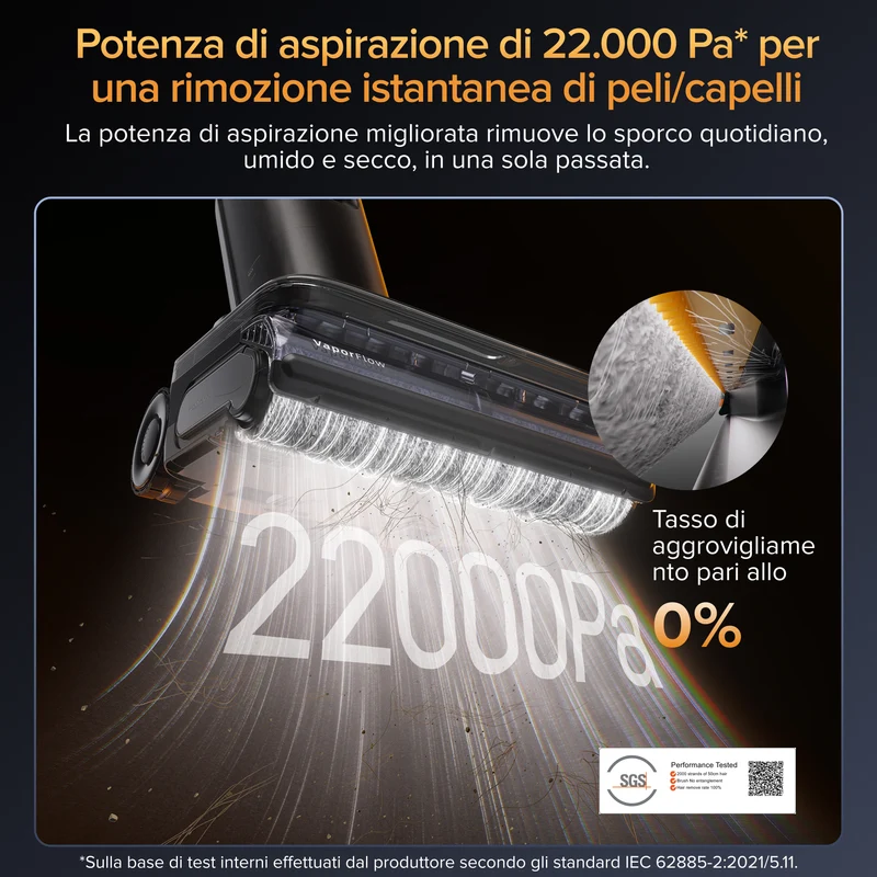 Aspirapolvere Roborock F25 Ultra per umido e secco con pulizia a vapore e acqua calda