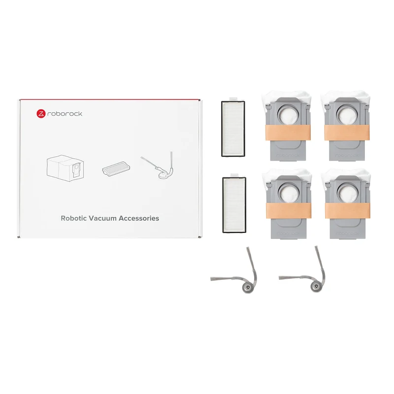 Roborock Saros Z70 Kit di Accessori Original, 4 Sacchetto + 2 Spazzola laterale+2 Filtro