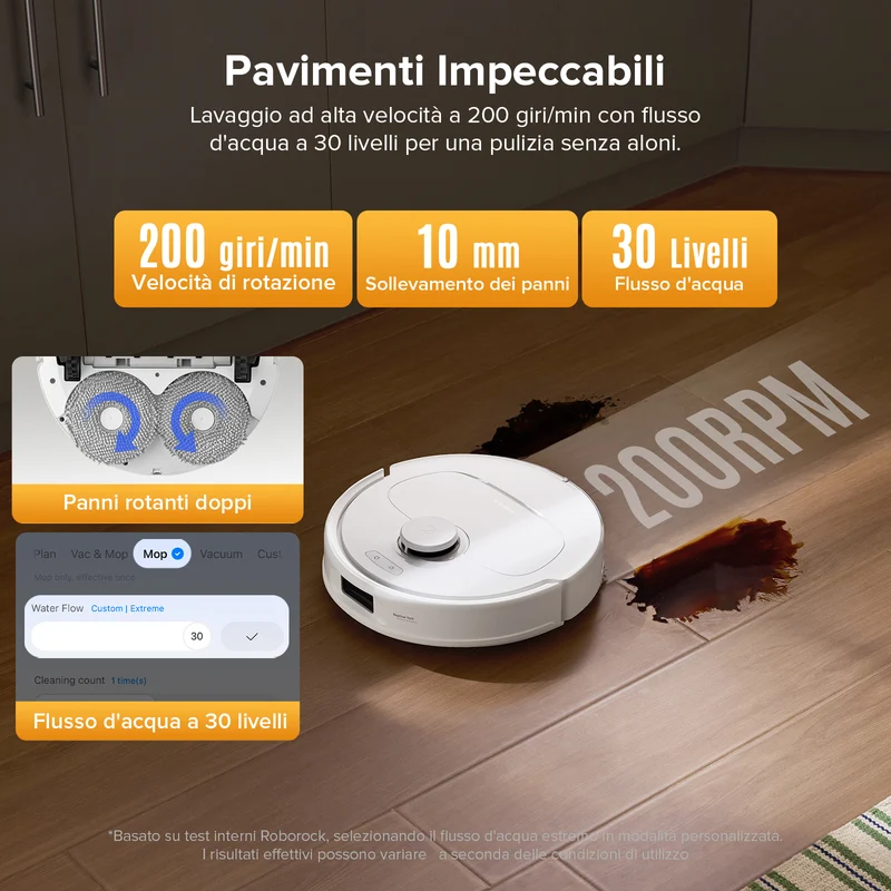 Roborock QV 35S Set Robot aspirapolvere con stazione multifunzionale