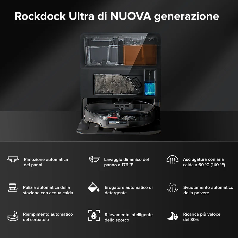Roborock Saros 10 robot aspirapolvere con doppio sistema anti-groviglio – Upgrade del S8 MaxV Ultra