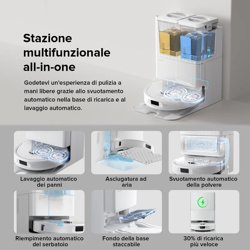 Roborock-QV 35A Robot Aspirapolvere – Upgrade del Qrevo S