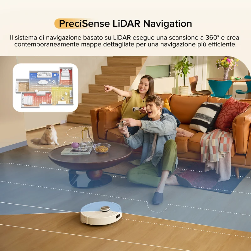 Roborock-Q7 M5 Set Robot aspirapolvere e lavapavimenti – Upgrade del Q7 Max