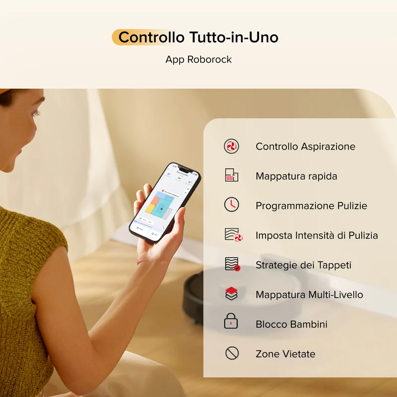 Roborock-Q7 M5 Set Robot aspirapolvere e lavapavimenti – Upgrade del Q7 Max