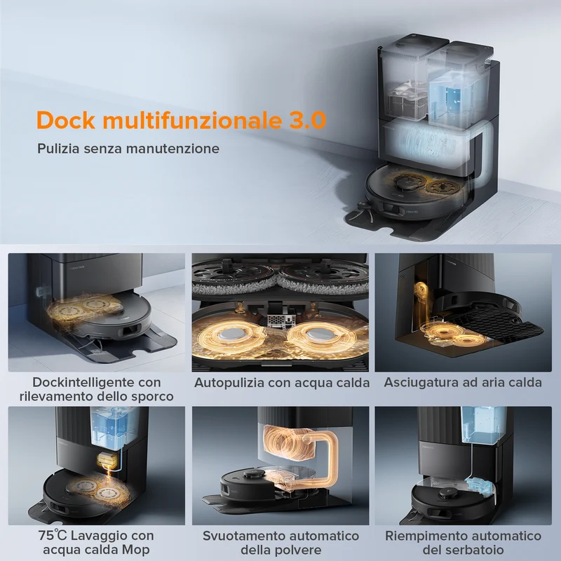 Roborock-Qrevo Edge S5A robot aspirapolvere con stazione multifunzionale 3.0