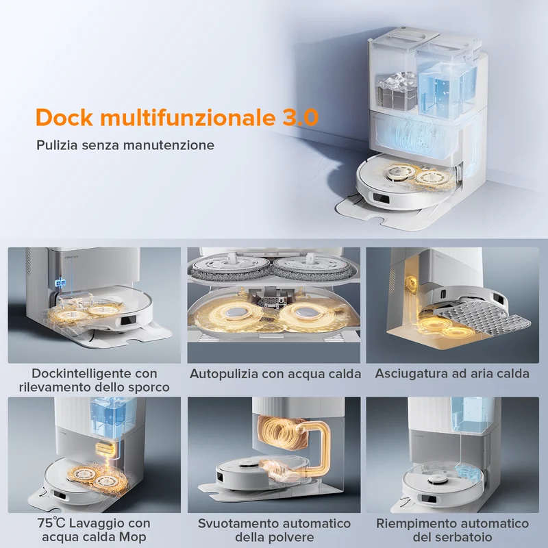 Roborock-Qrevo Edge S5A robot aspirapolvere con stazione multifunzionale 3.0