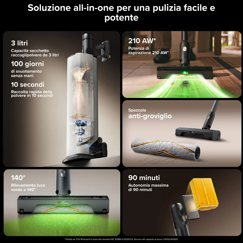 Roborock H60 Hub Ultra Aspirapolvere senza fili