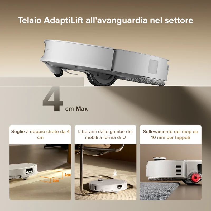 Roborock Qrevo CurvX robot aspirapolvere
