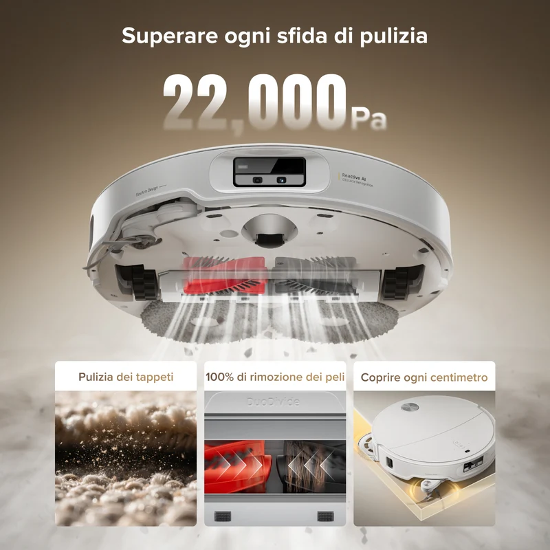 Roborock Qrevo CurvX robot aspirapolvere