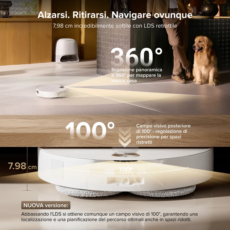 Roborock Qrevo CurvX robot aspirapolvere