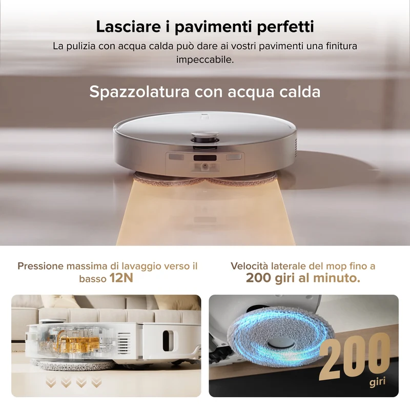 Roborock Qrevo CurvX robot aspirapolvere
