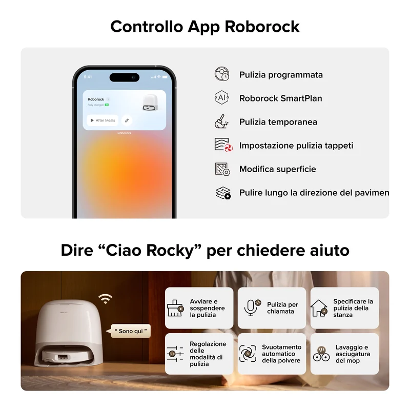 Roborock Qrevo CurvX robot aspirapolvere