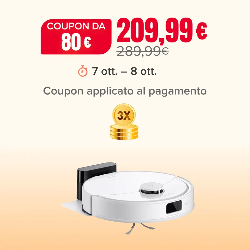 Roborock Q10 X5 robot aspirapolvere e lavapavimenti