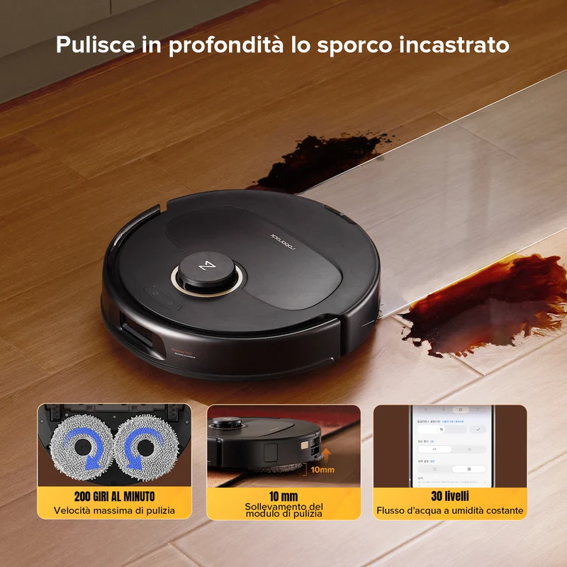 Roborock Qrevo S5V Robot Aspirapolvere con stazione multifunzionale