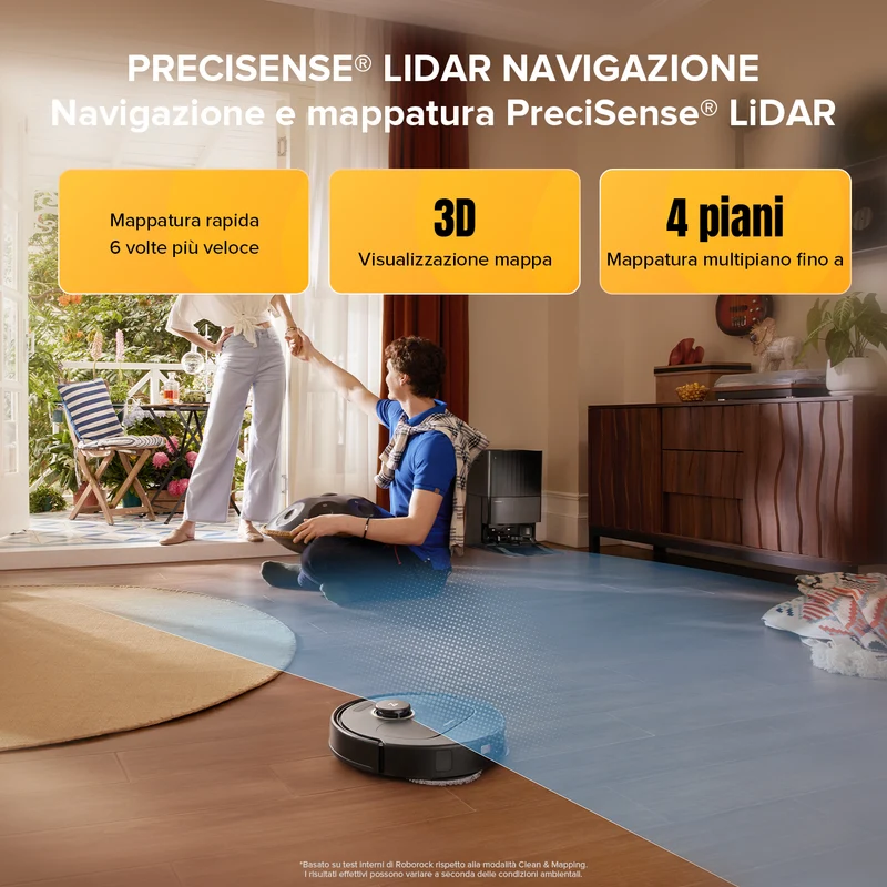 Roborock Qrevo S5V Robot Aspirapolvere con stazione multifunzionale