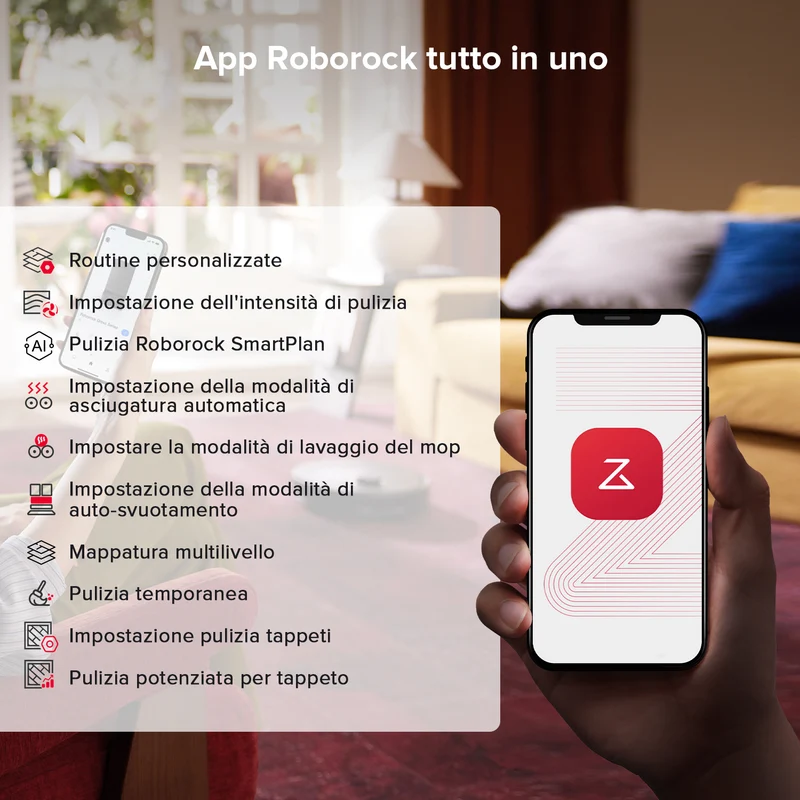 Roborock Qrevo S5V Robot Aspirapolvere con stazione multifunzionale