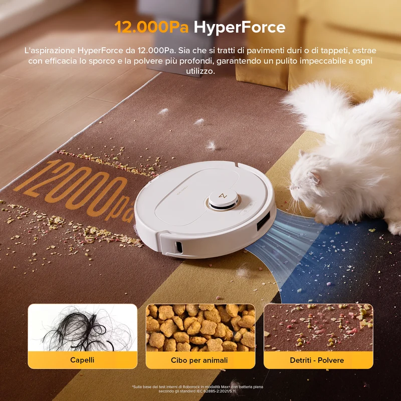 Roborock Qrevo S5V Robot Aspirapolvere con stazione multifunzionale