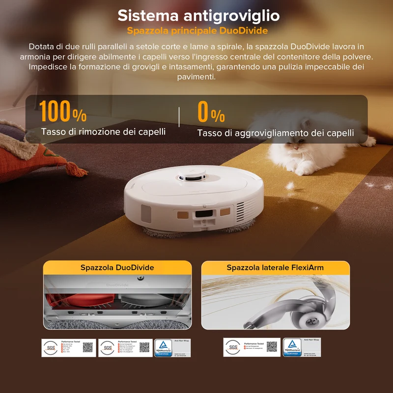 Roborock Qrevo S5V Robot Aspirapolvere con stazione multifunzionale