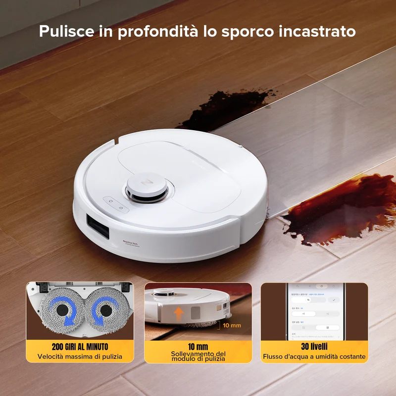 Roborock Qrevo S5V Robot Aspirapolvere con stazione multifunzionale