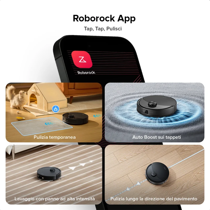 Roborock Q10 S5 Set Robot per aspirazione e lavaggio