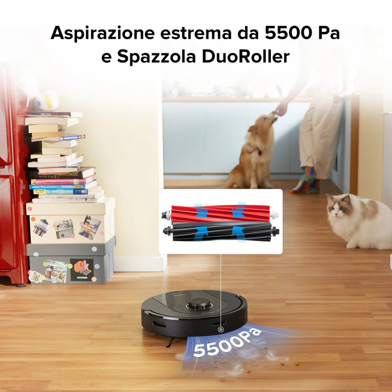 Robot aspirapolvere e panno Roborock Q5 Pro