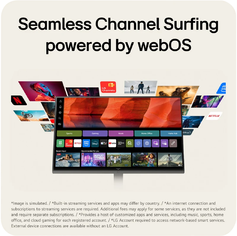 LG 27" Full HD IPS Smart Monitor with webOS
