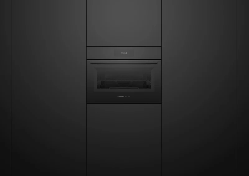 Fisher & Paykel 60cm Series 11 Minimal Compact Combi-Steam Oven, Black Glass