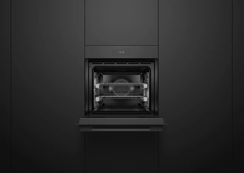 Fisher & Paykel 60cm Series 11, Minimal Combi-Steam Oven, Black Glass