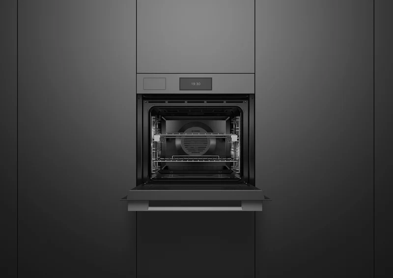 Fisher & Paykel 60cm Series 9, Minimal Combi-Steam Oven, Grey Glass