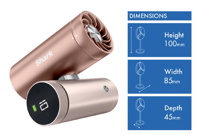Shark ChillPill 3-in-1 Fan, Rose Gold
