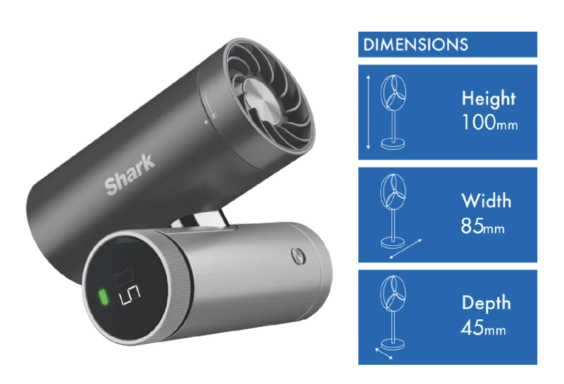 Shark ChillPill 3-in-1 Fan, Charcoal